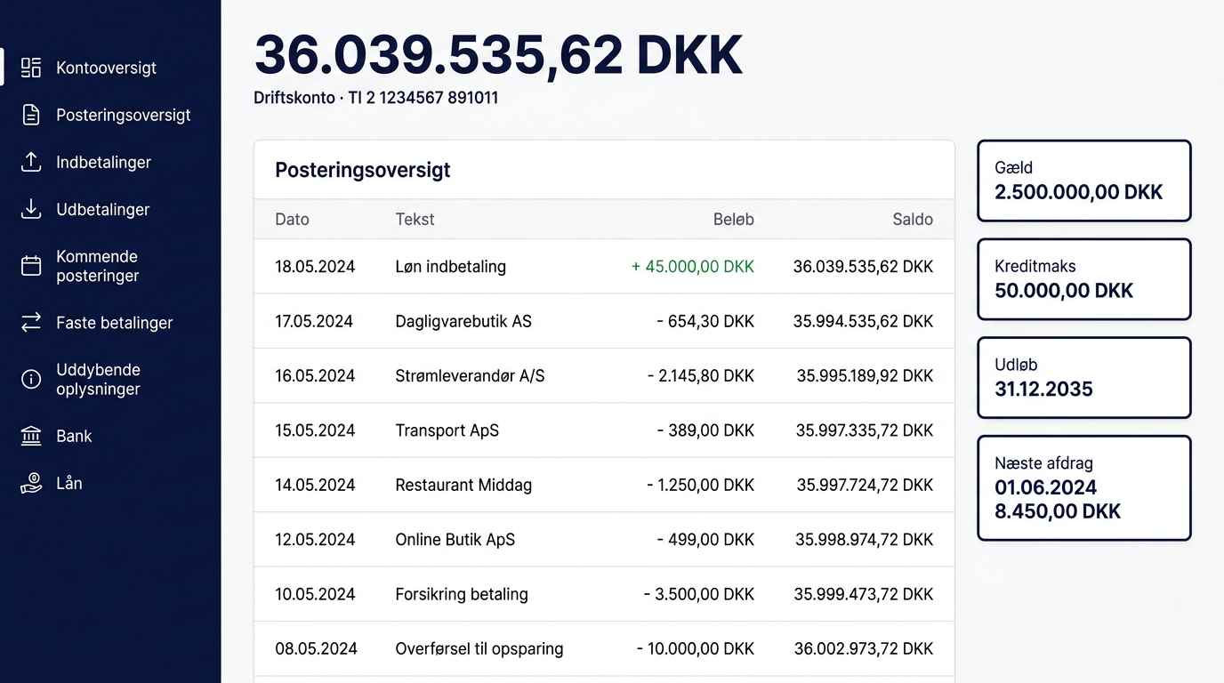 Nordbank — bank-modul i Simulant